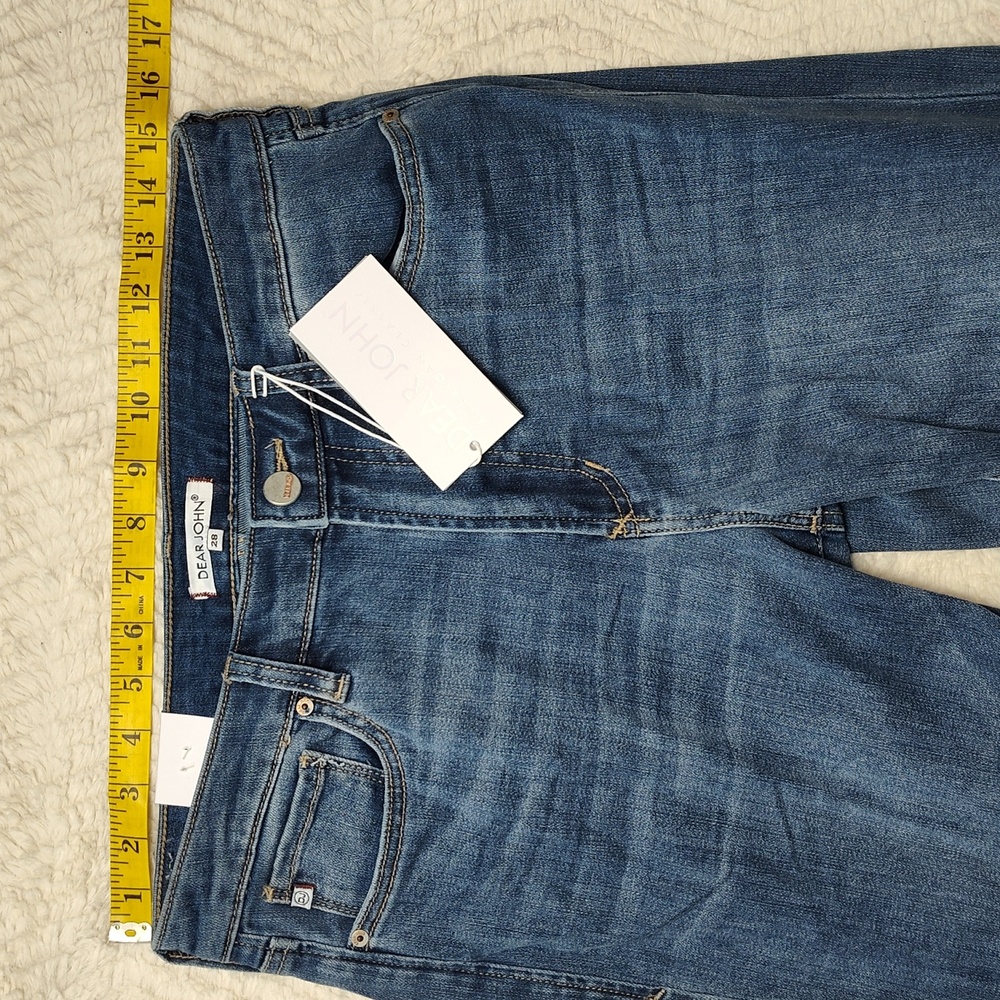 Dear John American Classic Women's Size 28th Medium Wash Denim Blue Jeans - Picture 2 of 12